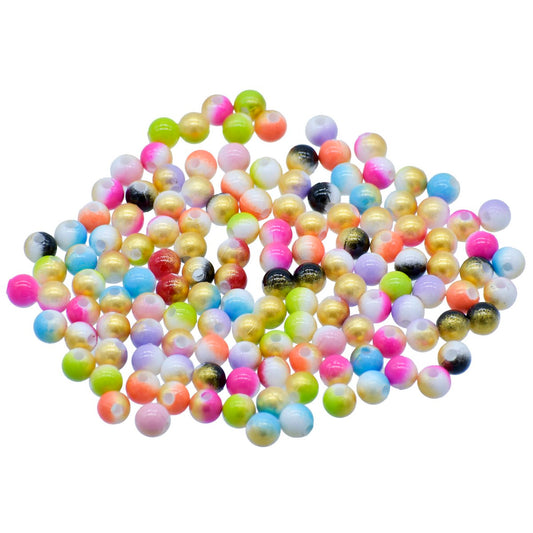 Gift To Love | Beads Matte Rainbow | Color : Multicolour | Size : 6 Mm | Pcs : 20 Gsm | Code : JBMC6MM