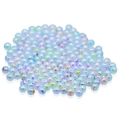 Gift To Love | Jags Beads Pearl Rainbow Print Multicolor 20Gsm 6MM | Code : JBRC6MM