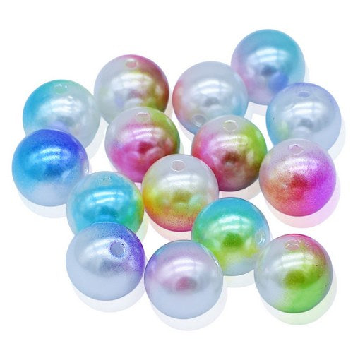 Gift To Love | Jags Beads Pastal Rainbow Multicolor 14MM 20Gsm | Code : JBRT14MM