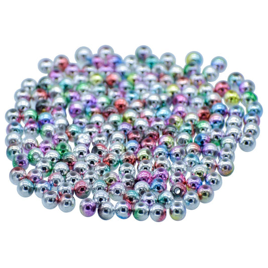Gift To Love | Craft Beads Rainbow | Color : Multicolour | Size : 6 Mm | Pcs : 20 Gsm | Code : JBSRN6MM