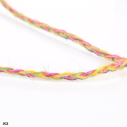 Gift To Love | Jute Thread 2 Tone | Color : Multi | Pcs : 12 Pcs | Code : JC2