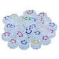 Gift To Love | Craft Beads Transparent Flower Smiley | Size : 5 X 10 Mm | Pcs : 10 Gm | Code : JCB213