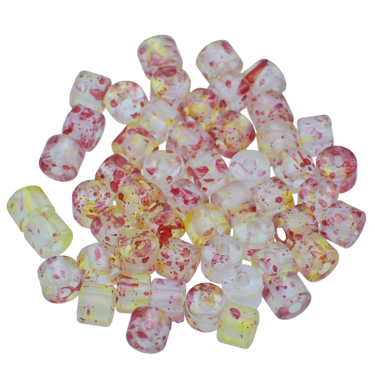 Gift To Love | Craft Beads Warm Colour | Size : 5 X 7 Mm | Code : JCB222