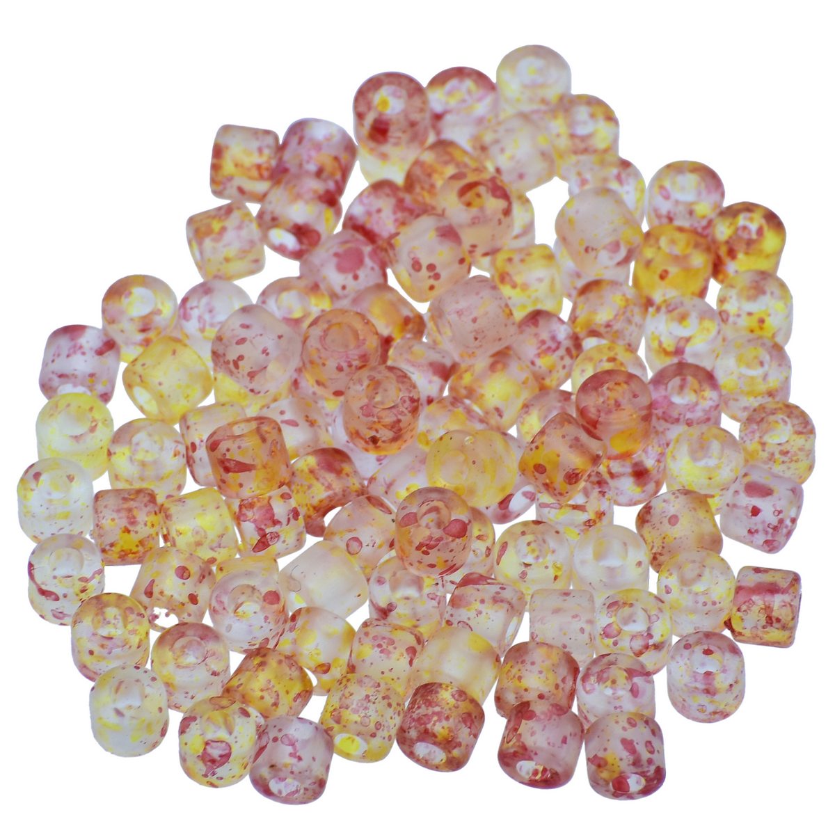 Gift To Love | Craft Beads Warm Colour | Size : 5 X 6 Mm | Code : JCB223