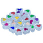 Gift To Love | Craft Beads Transparent Heart | Size : 5 X 10 Mm | Pcs : 10 Gsm | Code : JCB227
