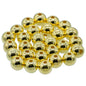 Gift To Love | Craft Beads Round | Color : Golden | Size : 12 Mm | Pcs : 25 Gsm | Code : JCBGD12MM