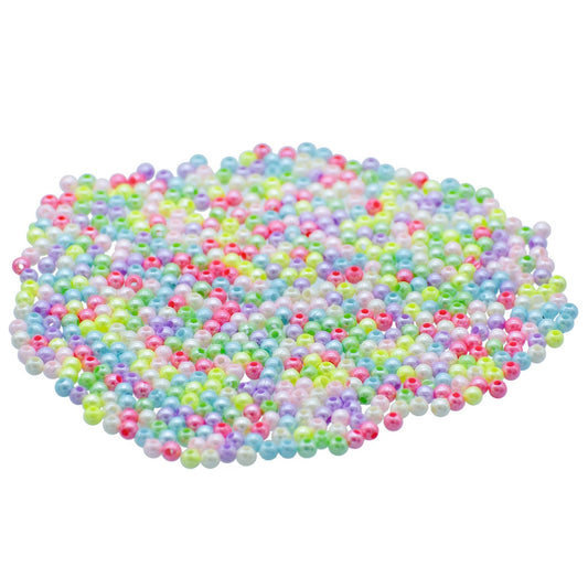 Gift To Love | Craft Beads | Color : Pastel Colours | Size : 4 Mm | Pcs : 20 Gsm | Code : JCBP00