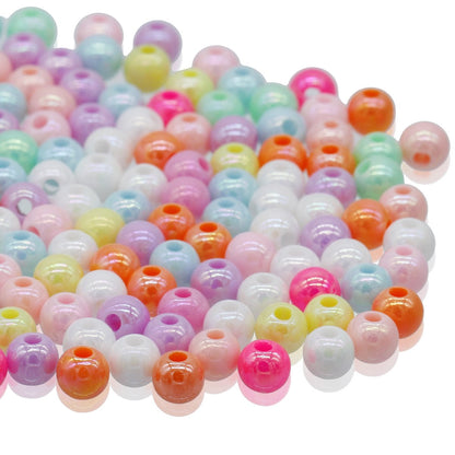Gift To Love | Craft Beads | Color : Pastel Colours | Size : 6 Mm | Pcs : 20 Gsm | Code : JCBP01