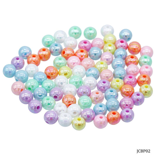 Gift To Love | Craft Beads | Color : Pastel Colours | Size : 8 Mm | Pcs : 20 Gsm | Code : JCBP02