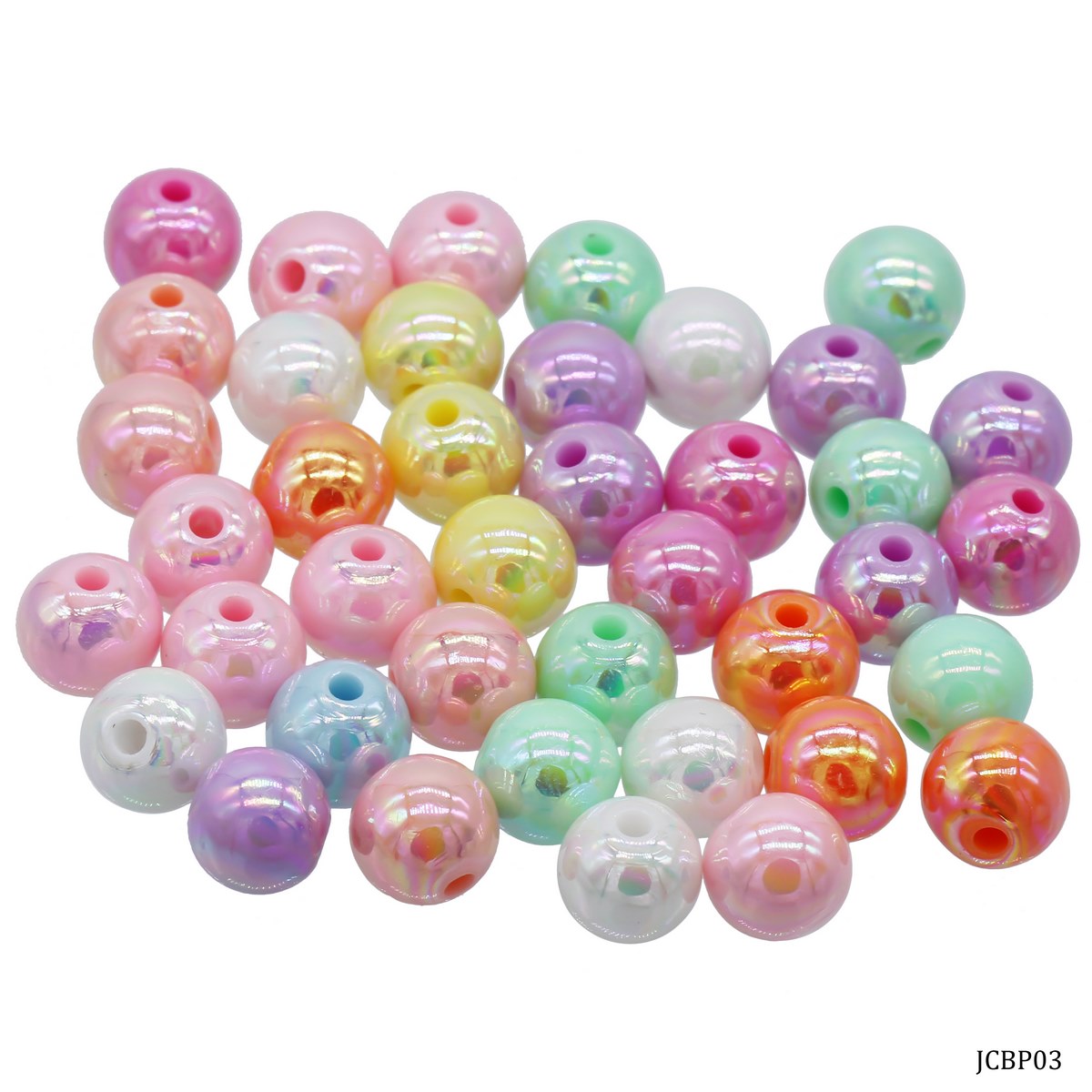 Gift To Love | Craft Beads Pastel | Size : 10 Mm | Pcs : 20 Gsm | Code : JCBP03