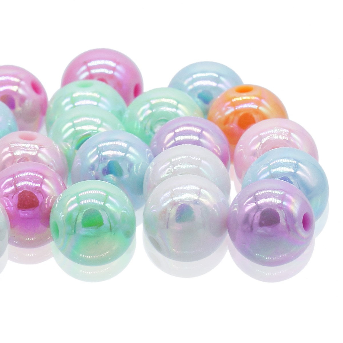Gift To Love | Craft Beads Pastel | Size : 12 Mm | Pcs : 20 Gsm | Code : JCBP04
