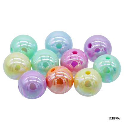 Gift To Love | Craft Beads | Color : Pastel Colours | Size : 16 Mm | Pcs : 20 Gsm | Code : JCBP06