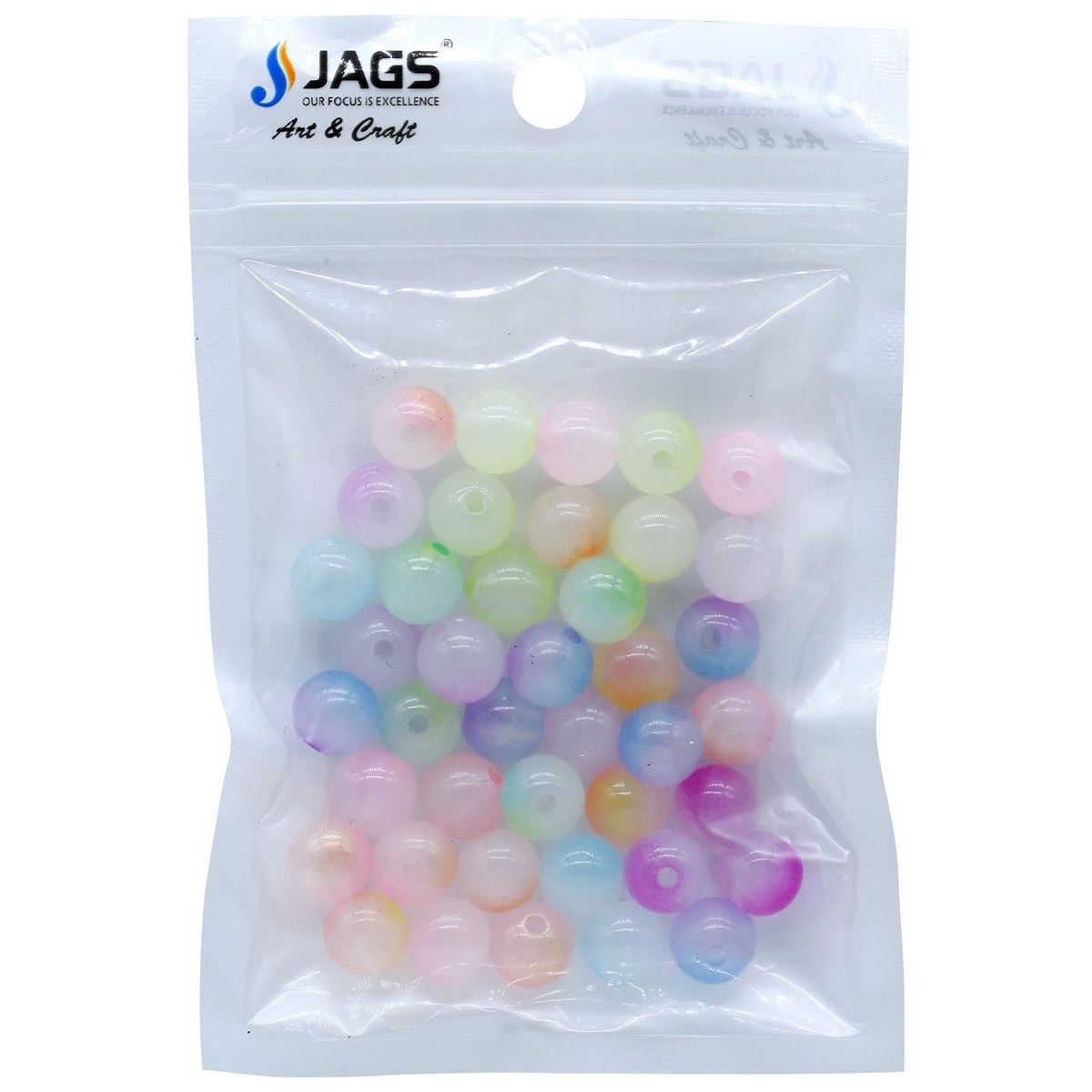 Gift To Love | Craft Beads Transparent | Color : Pastel Colours | Size : 10 Mm | Pcs : 20 Gsm | Code : JCBP08