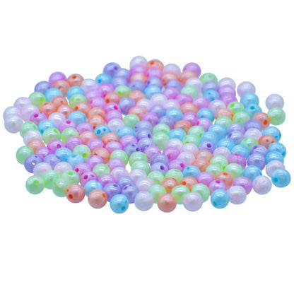 Gift To Love | Craft Beads Round | Color : Pastel Mix Colours | Size : 6 Mm | Pcs : 20 Gsm | Code : JCBR01