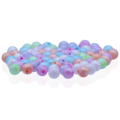 Gift To Love | Craft Beads Round | Color : Pastel Mix Colours | Size : 8 Mm | Pcs : 20 Gsm | Code : JCBR02