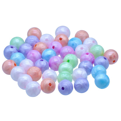 Gift To Love | Craft Beads Round | Color : Pastel Mix Colours | Size : 10 Mm | Pcs : 20 Gsm | Code : JCBR03