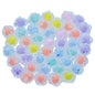 Gift To Love | Beads Two Ton Transparent Rose Flower | Pcs : 25 Gm | Code : JCCP30