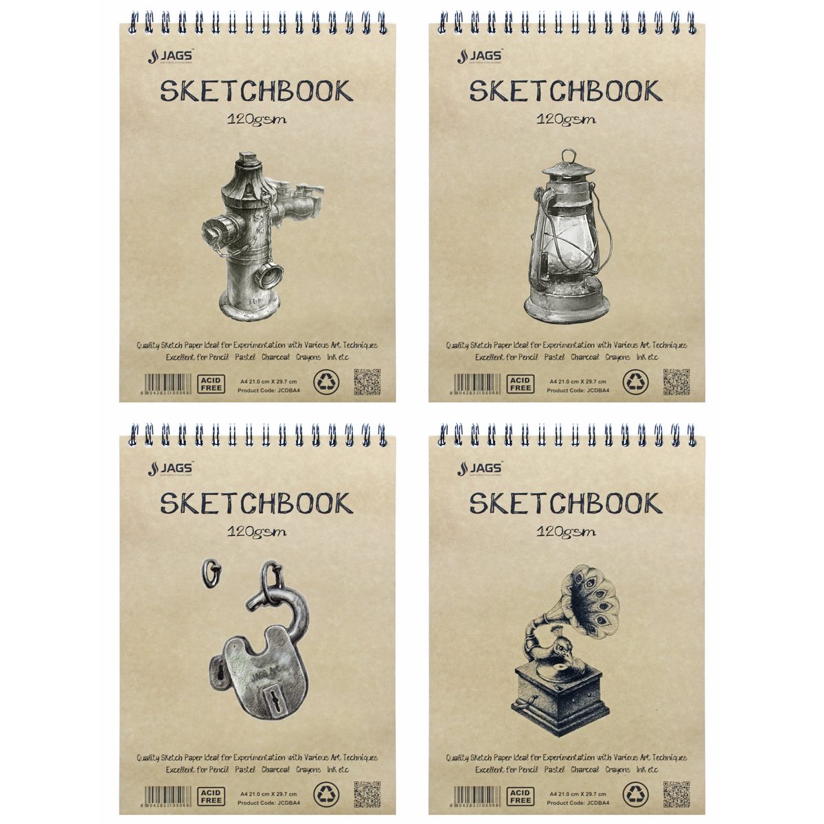 Gift To Love | Sketch Book Cartridge Paper | Size : A4 | Code : JCDBA4