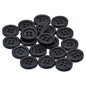 Gift To Love | Craft Decorative Button Round | Color : Black | Size : 13 Mm | Pcs : 20 Pcs | Code : JCDBD13MM