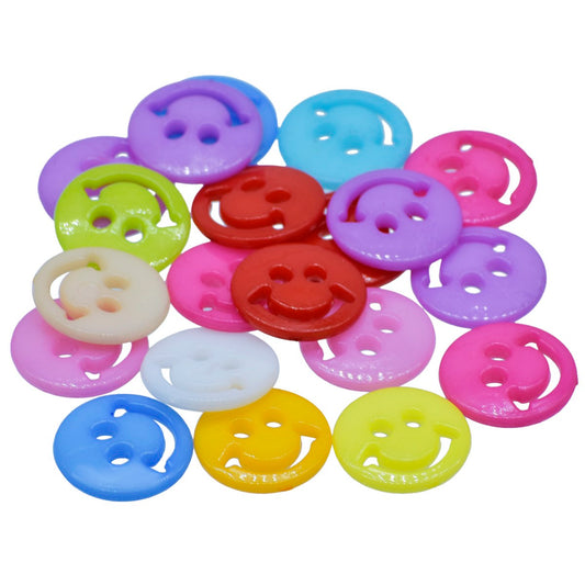 Gift To Love | Craft Decorative Button Smiley | Size : 28L | Pcs : 20 Pcs | Code : JCDBP03