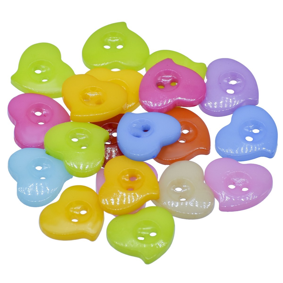Gift To Love | Decorative Button Heart | Size : 20 L | Pcs : 20 Pcs | Code : JCDBP11