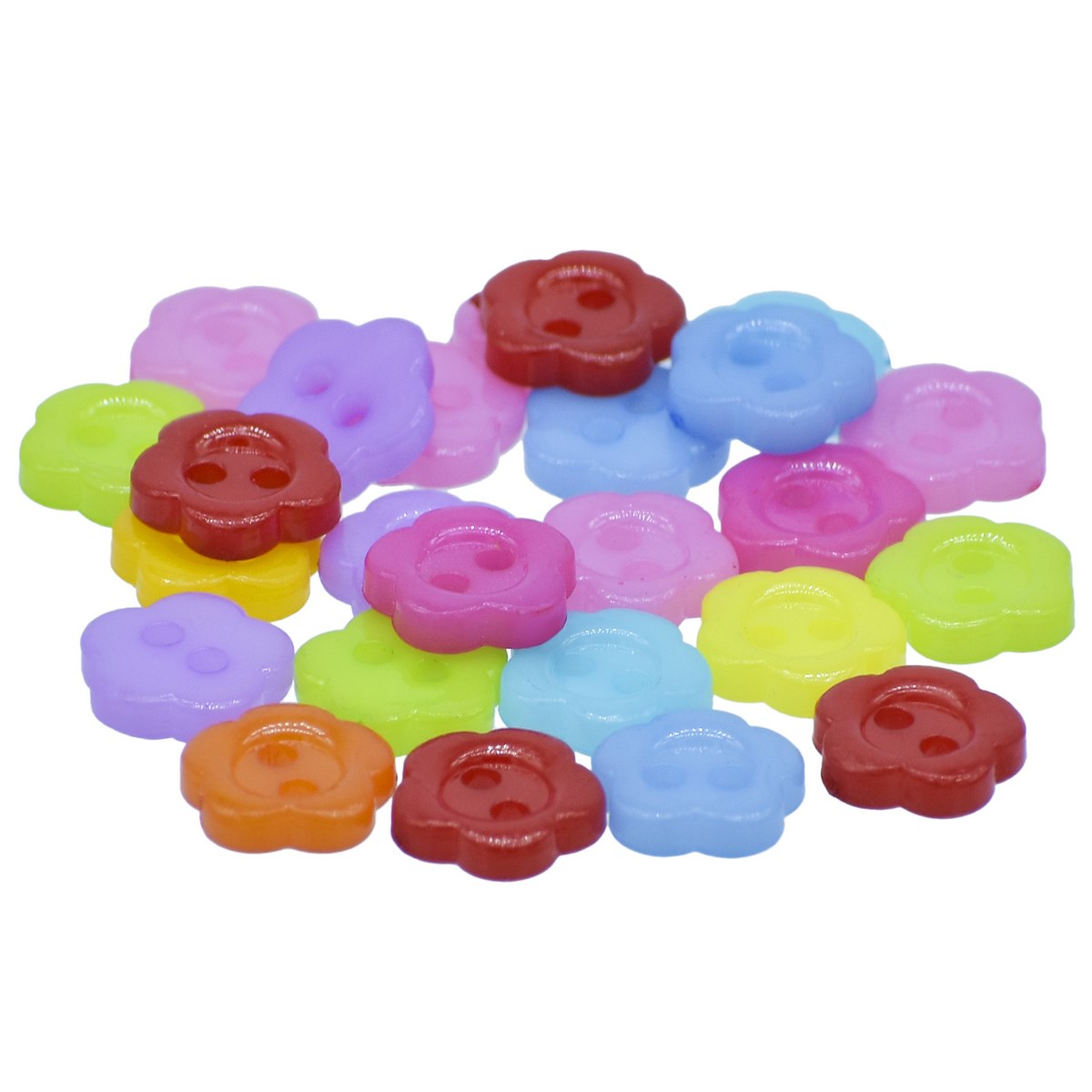 Gift To Love | Decorative Button Flower | Size : 16 L | Pcs : 25 Pcs | Code : JCDBP14