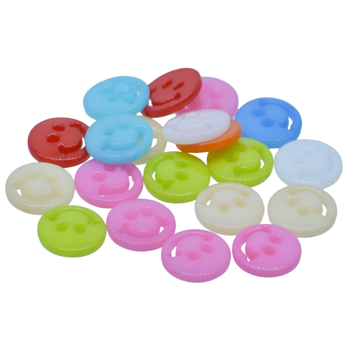 Gift To Love | Craft Decorative Button Smiley | Size : 24L | Pcs : 20 Pcs | Code : JCDBP15