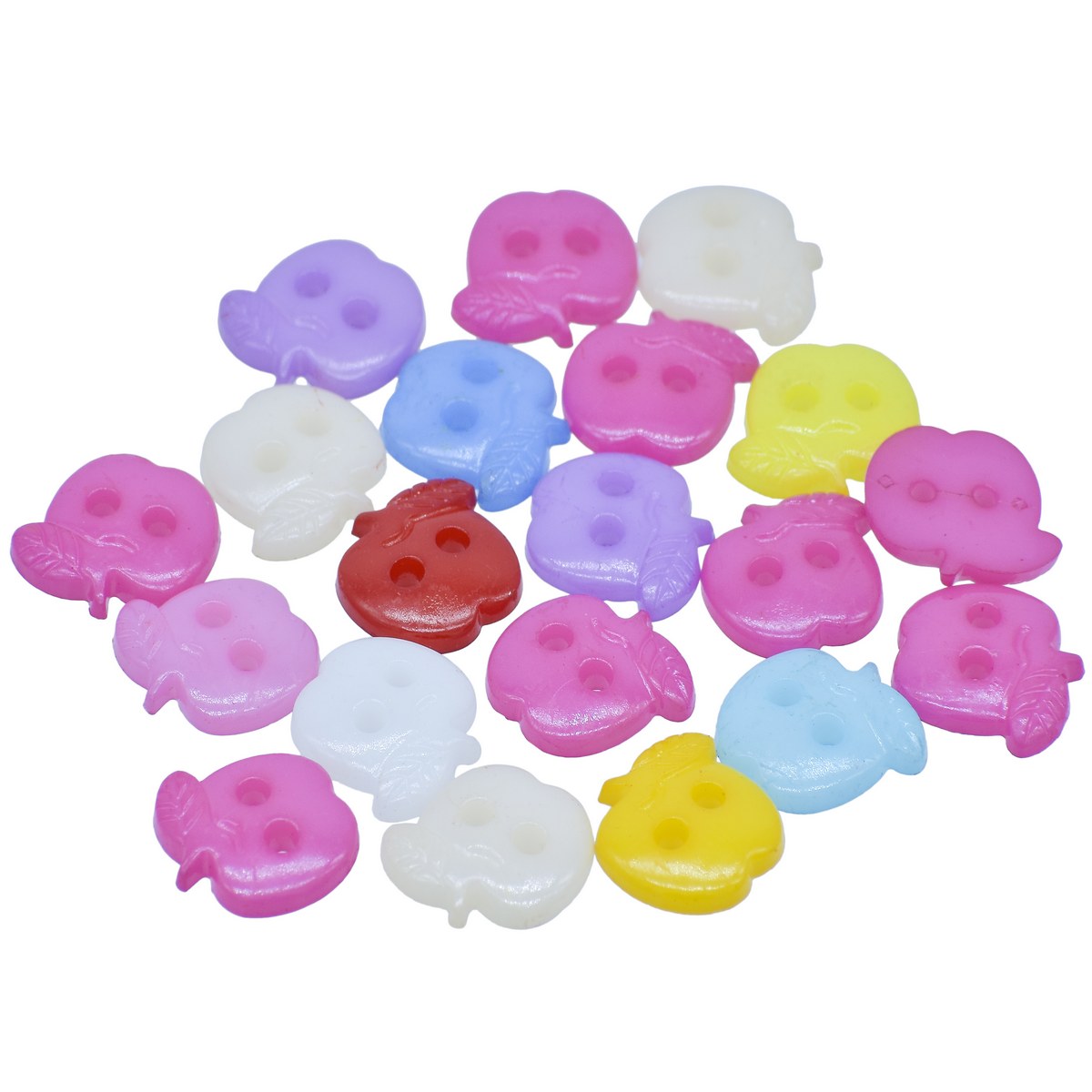 Gift To Love | Decorative Button Apple | Size : 24 L | Pcs : 20 Pcs | Code : JCDBP17
