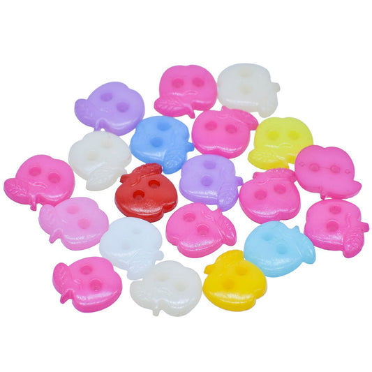 Gift To Love | Decorative Button Apple | Size : 24 L | Pcs : 20 Pcs | Code : JCDBP17