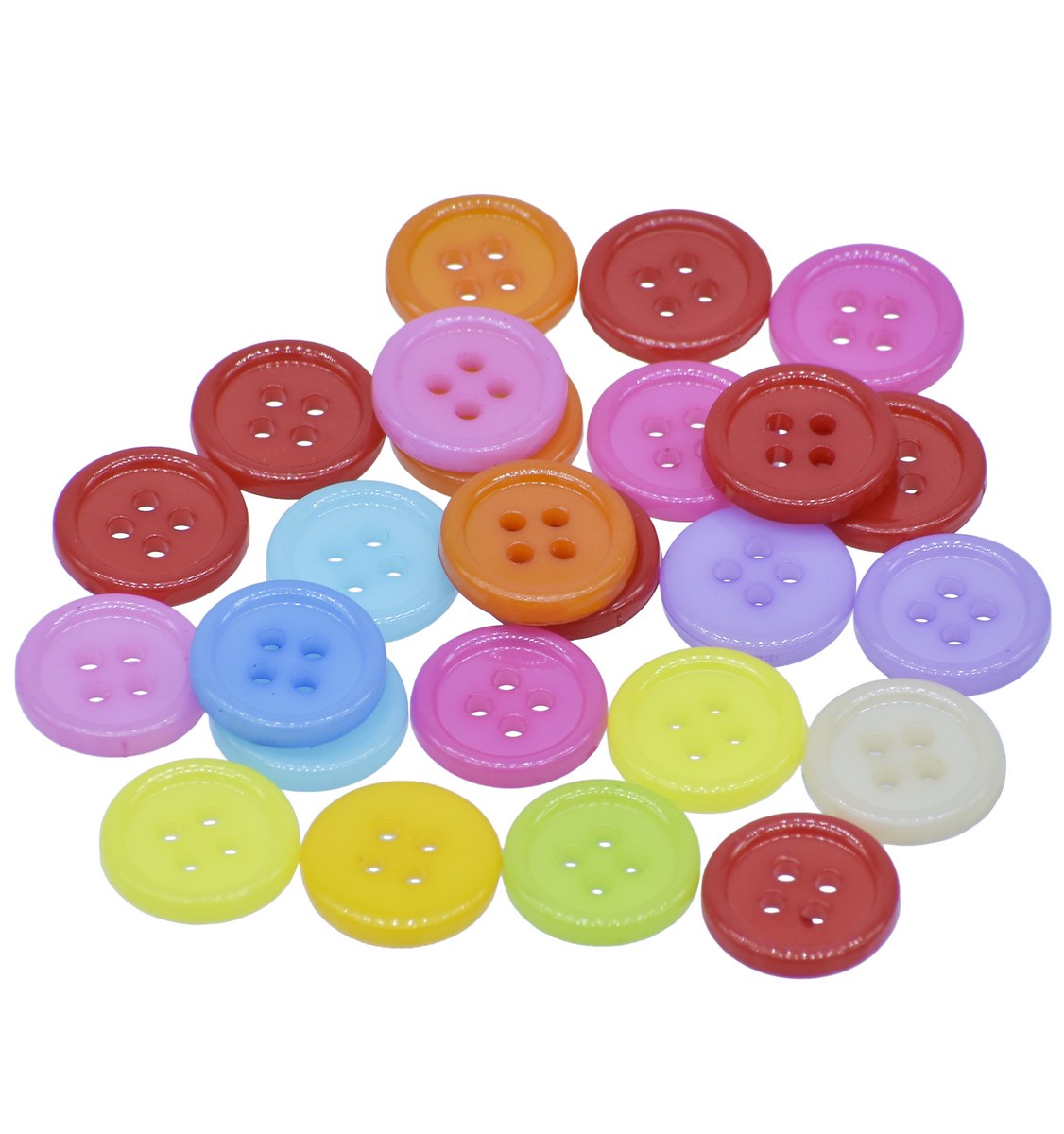 Gift To Love | Craft Decorative Button Round | Size : 24L | Pcs : 25 Pcs | Code : JCDBP19