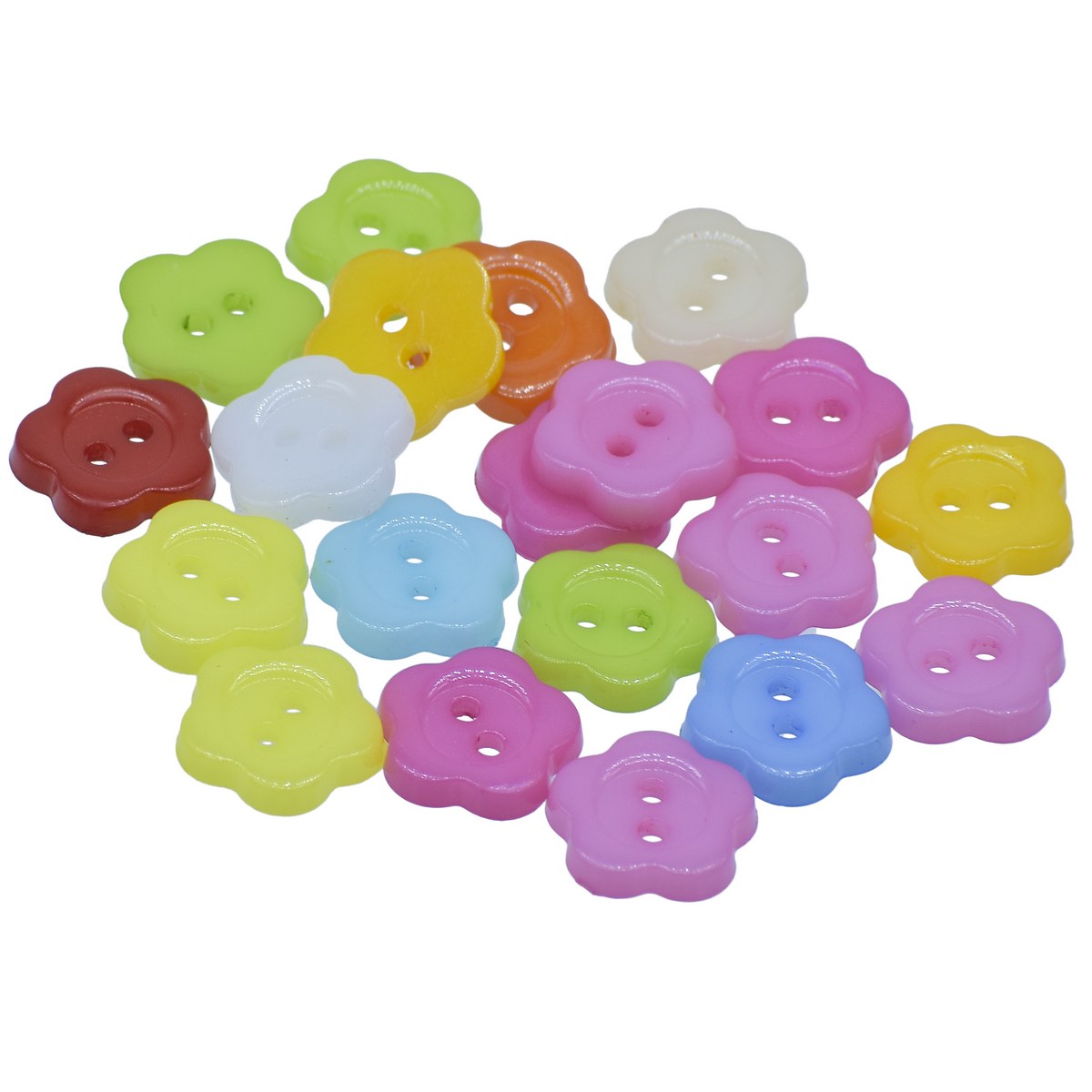 Gift To Love | Decorative Button Flower | Size : 20 L | Pcs : 20 Pcs | Code : JCDBP20
