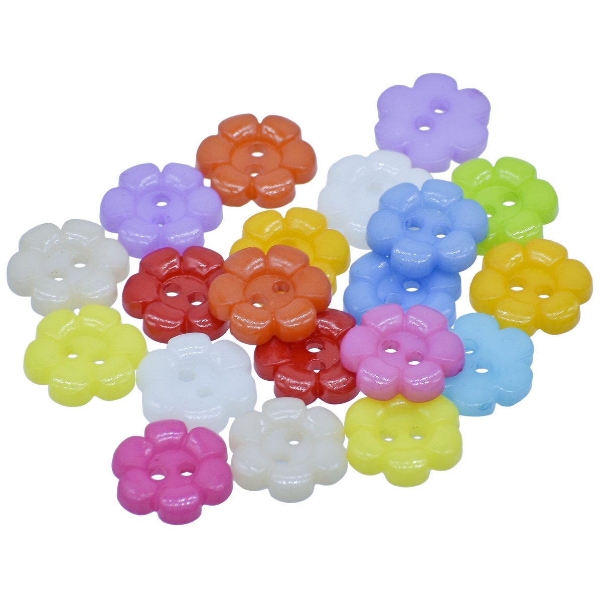 Gift To Love | Decorative Button Flower | Size : 24 L | Pcs : 20 Pcs | Code : JCDBP21