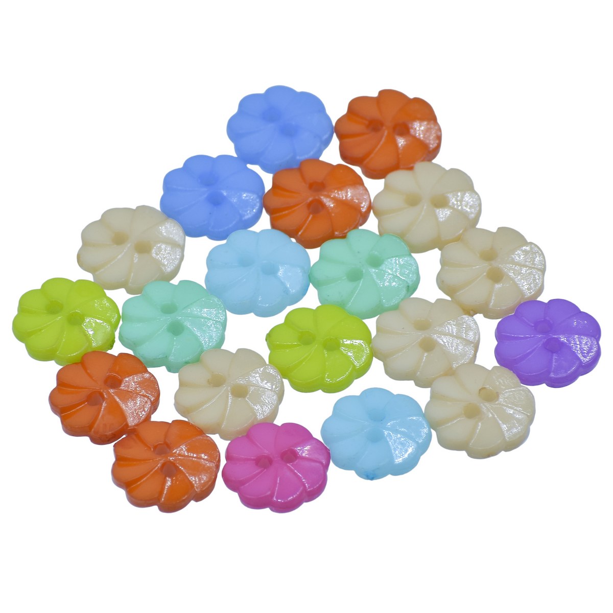 Gift To Love | Decorative Button Flower | Size : 20 L | Pcs : 20 Pcs | Code : JCDBP23