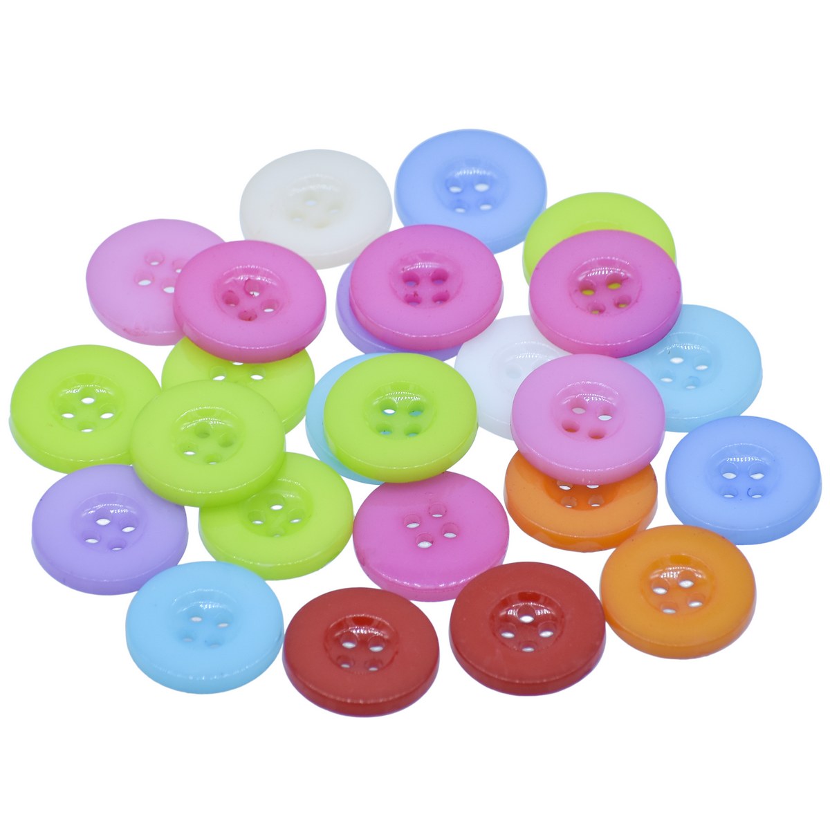 Gift To Love | Craft Decorative Button Round | Size : 28L | Pcs : 25 Pcs | Code : JCDBP24