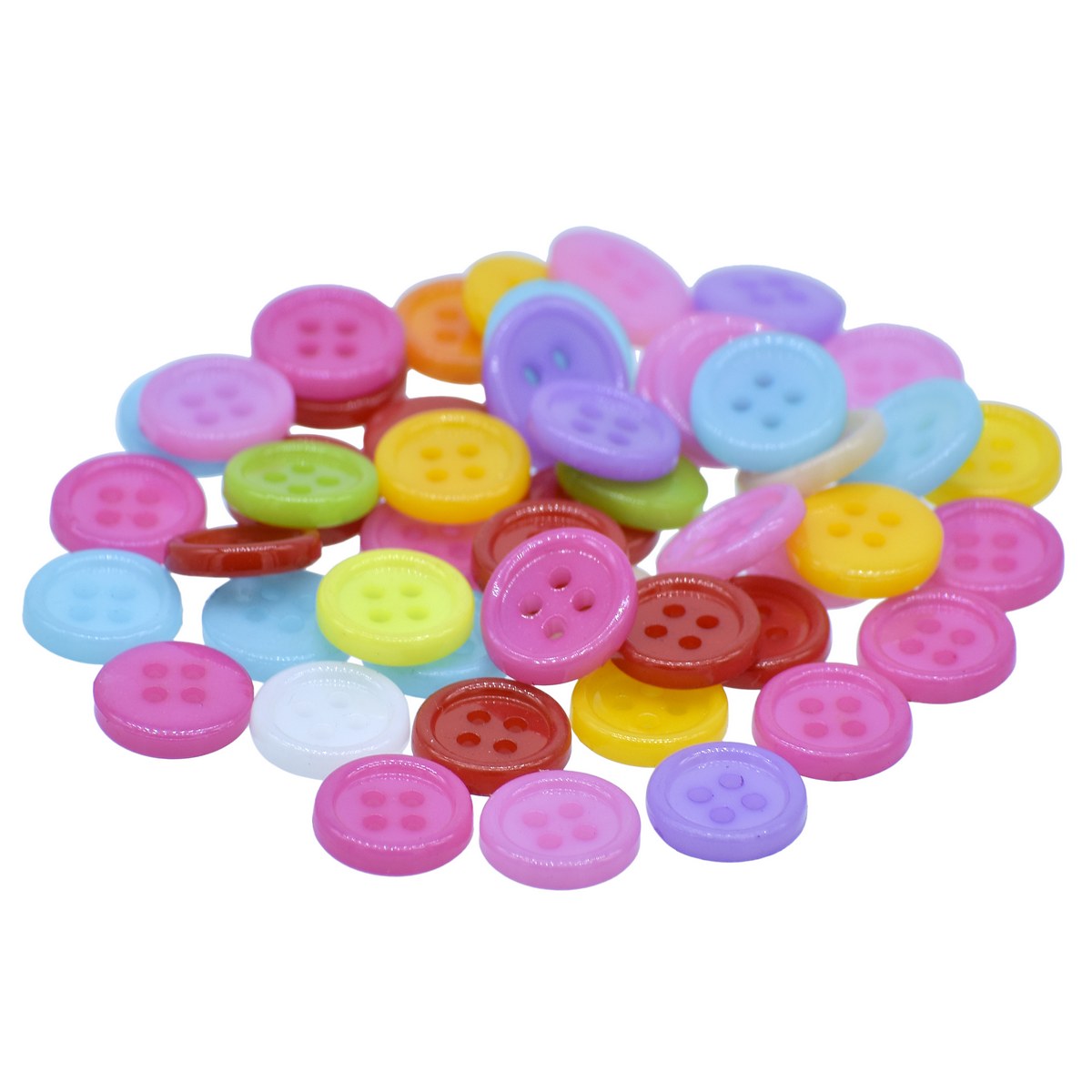 Gift To Love | Craft Decorative Button Round | Size : 20L | Pcs : 50 Pcs | Code : JCDBP26