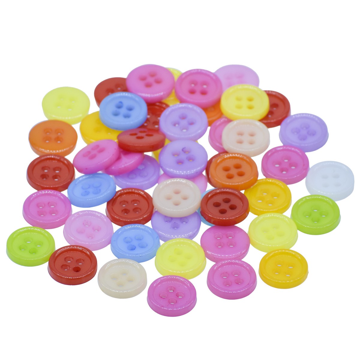 Gift To Love | Craft Decorative Button Round | Size : 18L | Pcs : 50 Pcs | Code : JCDBP27
