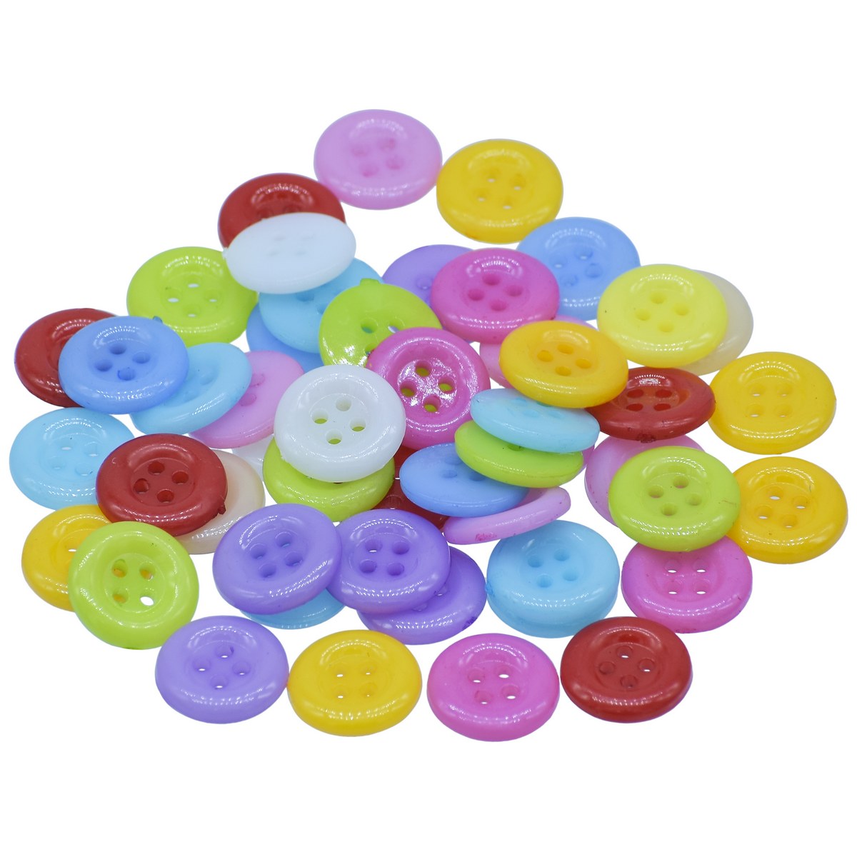 Gift To Love | Craft Decorative Button Round | Size : 20L | Pcs : 50 Pcs | Code : JCDBP29