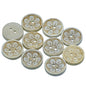 Gift To Love | Craft Decorative Button Round Flower | Size : 24L | Pcs : 10 Pcs | Code : JCDBP42
