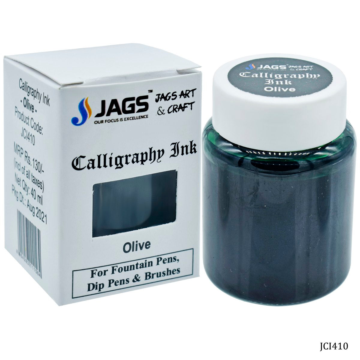 Gift To Love | Calligraphy Inks | Color : Olive | Pcs : 40 Ml | Code : JCI410