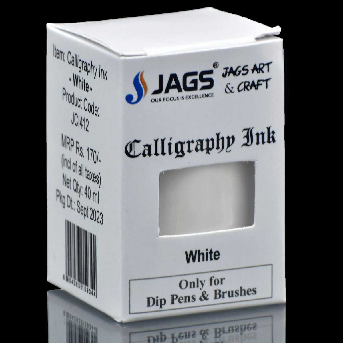 Gift To Love | Calligraphy Inks | Color : White | Pcs : 40 Ml | Code : JCI412