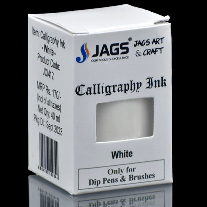 Gift To Love | Calligraphy Inks | Color : White | Pcs : 40 Ml | Code : JCI412