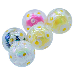 Gift To Love | Beads Flower Print Round | Pcs : Set Of 5 Pcs | Code : JCPP03