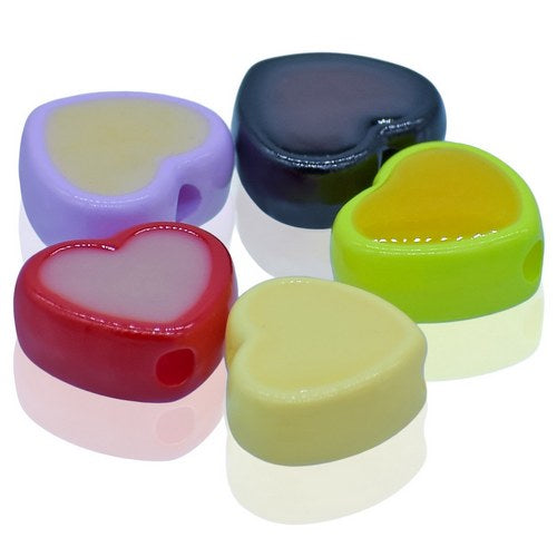 Gift To Love | Jags Beads Heart Shape Glo in Dark 5Pics | Code : JCPP23