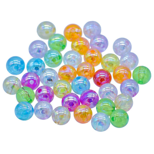 Gift To Love | Beads Crystal Rainbow | Color : Multicolor | Size : 10 Mm | Pcs : 20 Gsm | Code : JCPS10MM