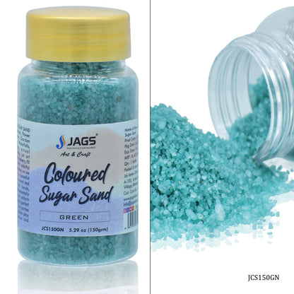 Gift To Love | Coloured Sugar Sand | Color : Green | Pcs : 150 Gms | Code : JCS150GN
