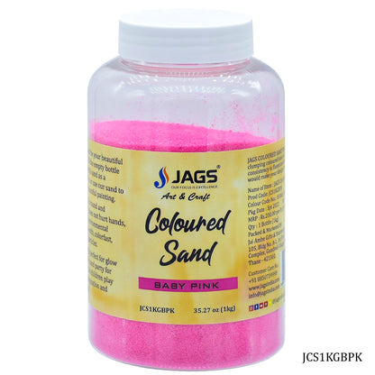 Gift To Love | Coloured Sand | Color : Baby Pink | Pcs : 1 Kg | Code : JCS1KGBPK