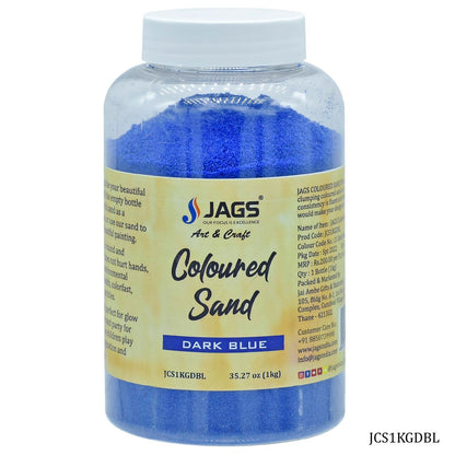 Gift To Love | Coloured Sand | Color : Dark Blue | Pcs : 1 Kg | Code : JCS1KGDBL