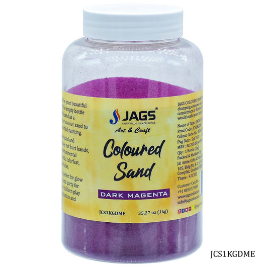 Gift To Love | Coloured Sand | Color : Dark Magenta | Pcs : 1 Kg | Code : JCS1KGDME