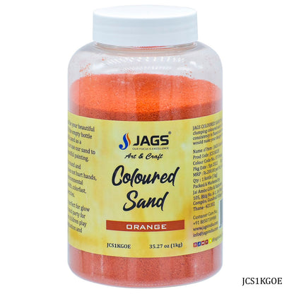 Gift To Love | Coloured Sand | Color : Orange | Pcs : 1 Kg | Code : JCS1KGOE