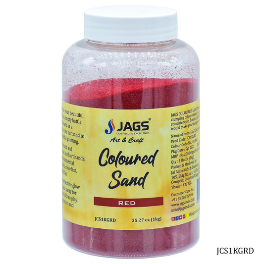 Gift To Love | Coloured Sand | Color : Red | Pcs : 1 Kg | Code : JCS1KGRD